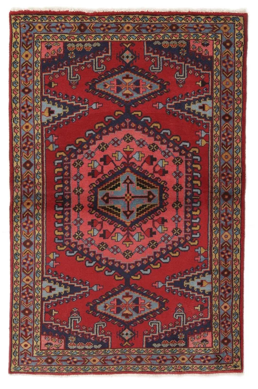 Hand Knotted Wiss Rug 108X164 Oriental Wool Black/Dark Red Small