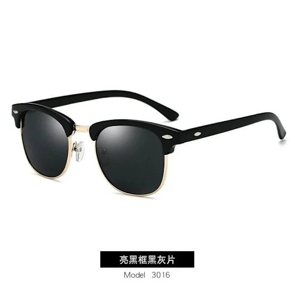 Polariserade Solglasögon Män Kvinnor RB3016 Märkesdesign Ögonsolglasögon Kvinnor Halvramlösa Klassiska Män Solglasögon Oculos De Sol UV400