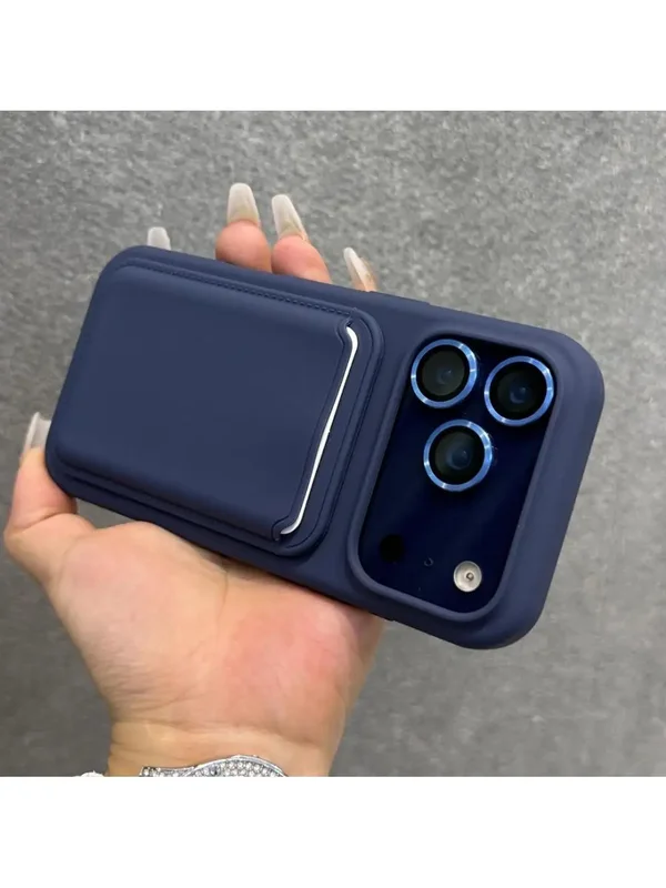 AliExpress - Flüssiges Silikon Magnetisch für MagSafe Wallet Slot Kartenhalter Hülle für iPhone 17 Air 16 15 14 13 12 11 Pro Max Weiche Stoßfänger-