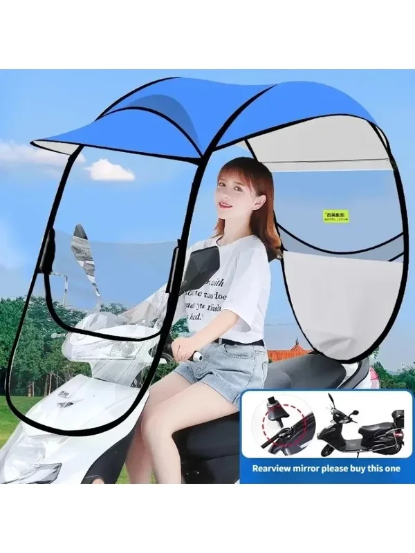AliExpress - Elektrische Fahrzeug Regen Shelter Baldachin Sonnencreme Regen Windschutzscheibe Motorrad Sonnenschirm Abnehmbare Moto Zubehör Motorrad 