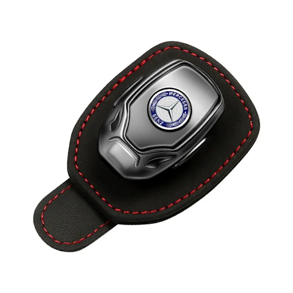 Passar till Benz bil solglasögonhållare, läder glasögonhållare för A C E S GLK CLA GLA GLC GLE CLS SLK AMG, glasögonhållare för bil solskydd