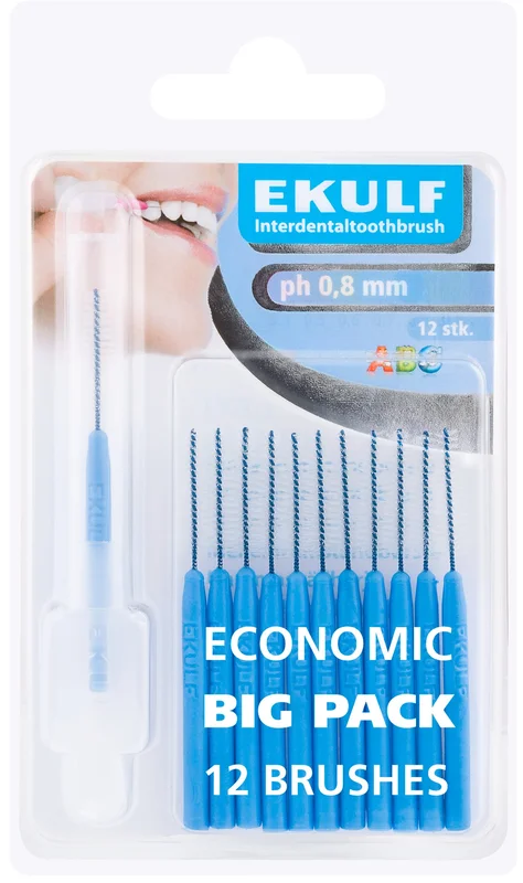 Ekulf ph 0,8 Mellomromsbørster 12 stk