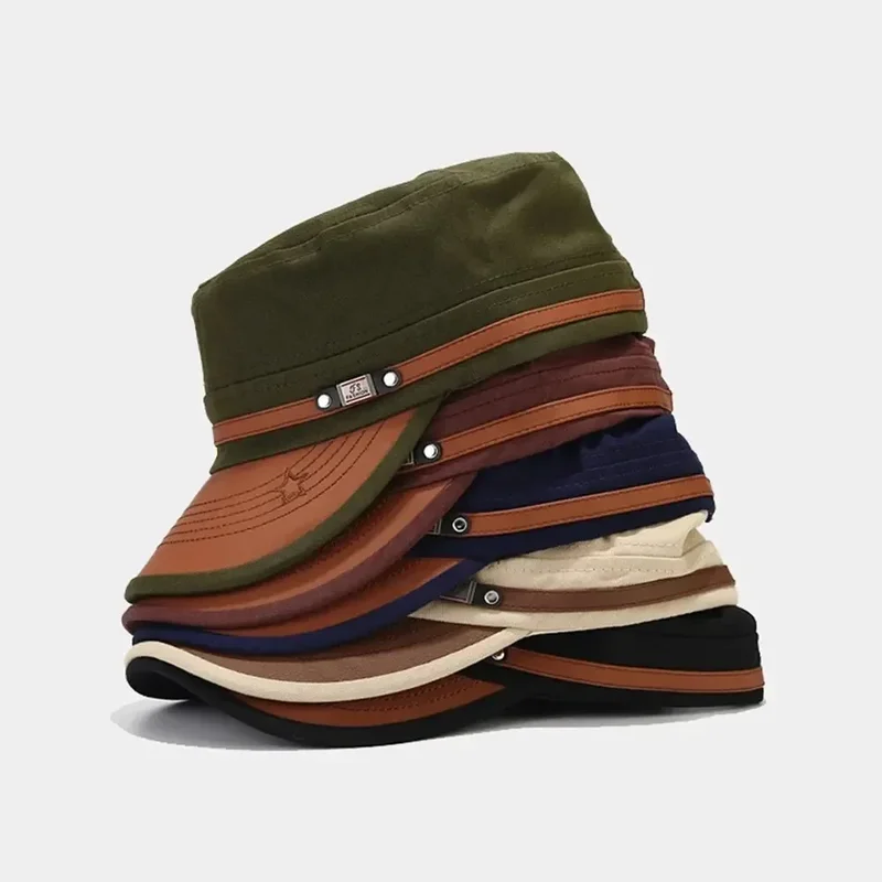 AliExpress - Casual Kadett Hut Mann Flache Top Caps Mode Baumwolle Visier Hüte Sommer Herbst Vintage Armee Hüte Erwachsene Papa Hut Unisex Baseball 