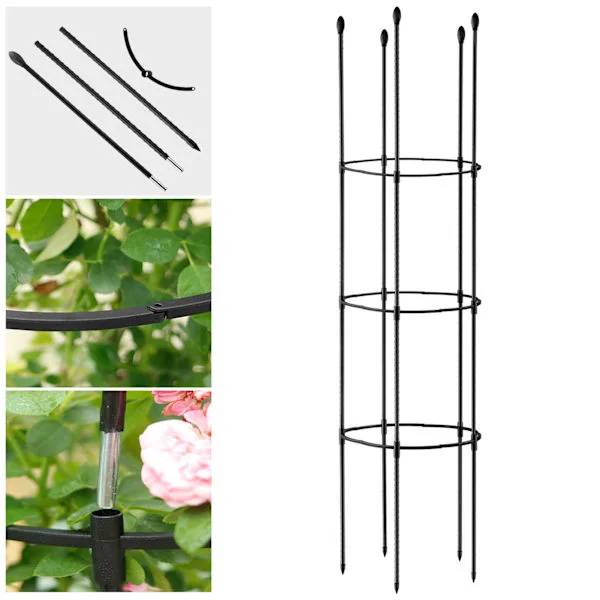 Patchwork Hageplante Espalier Plantestøttesett Konisk Formet Wire Cage