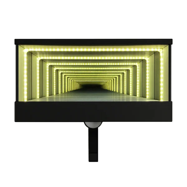 Infinitys LED Garasje Nøkkelholder Veggmontering LED Modellbil Displayboks Bilnøkkelholder Organizer Med LED-Lys Svart