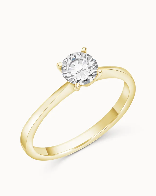 Solitaire ring Amelia 18K Geelgoud - Verlovingsringen & Trouwringen van Vanbruun