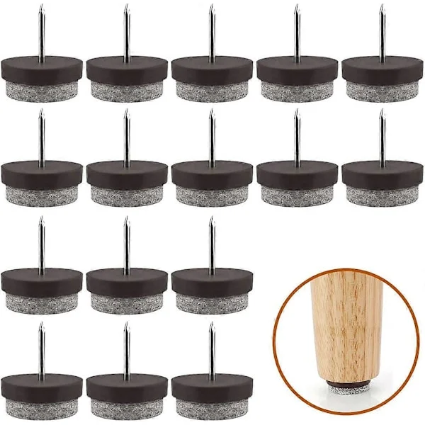 [RM]Furniture Glides, Chair Pad, 80 Pieces Round Glide Pads 22mm Chair Pad, Anti-Scratch Floor Glides Felt Furniture Pads Anti-Slip Pad [DB]