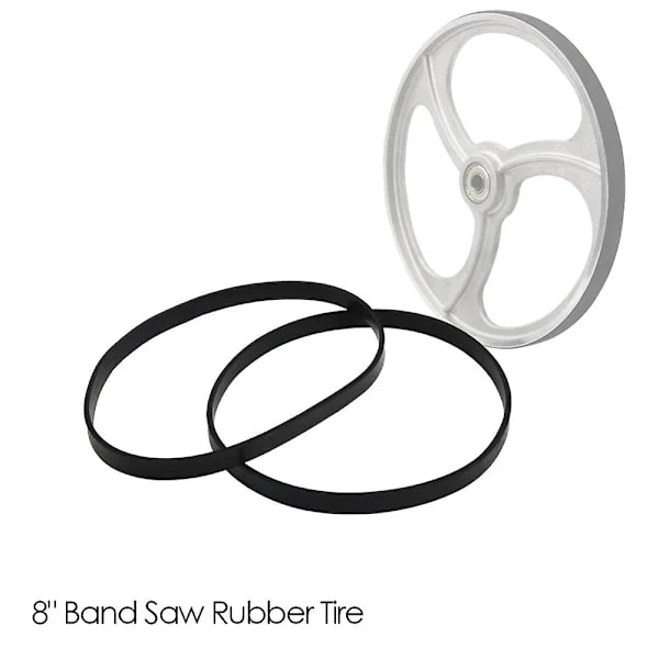 2 stycken 8 tum Bandsåg Gummiband Träbearbetning Reservdelar för 1400mm 1425mm Draper Einhell Scheppach Hbs20 Bandsåg Rullhjul
