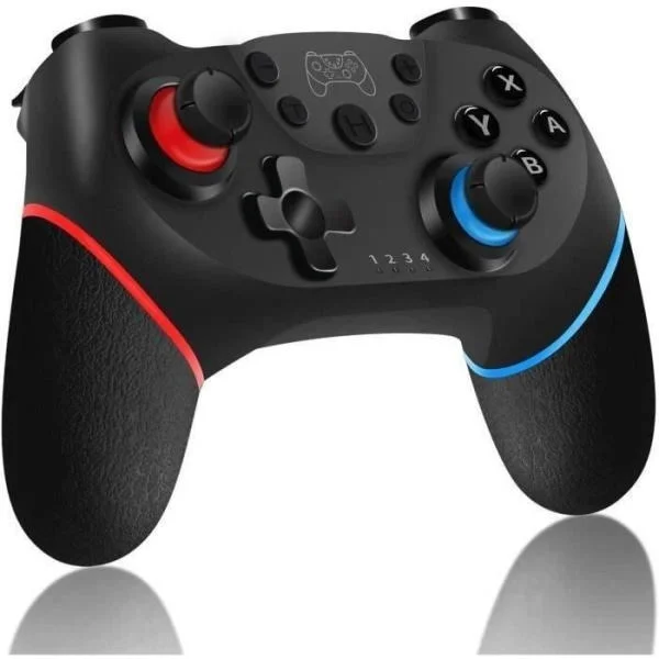 Trådløs controller til Nintendo Switch Bluetooth Joystick Switch Pro Switch Controller med genopladeligt batteri - Turbo - 6-akset