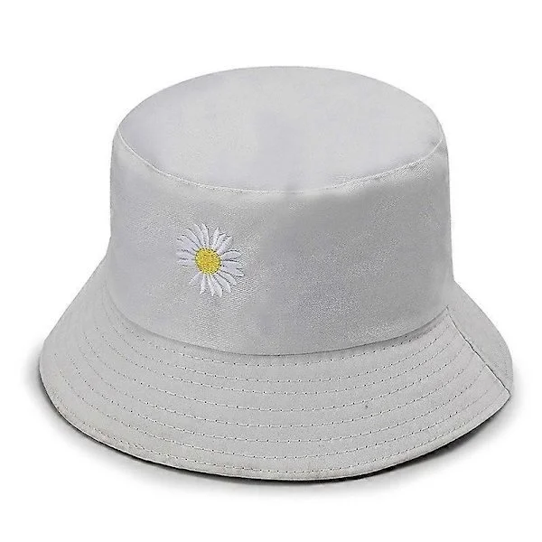 Dame Bucket Hats - Print Bucket Hat Sommer Fiskerhat Bomuld Vendbar Solhat Strandhat til Kvinder Mænd Teenagere