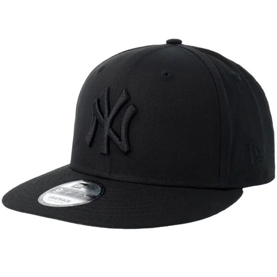 New Era - New York Yankees Black/Black 9FIFTY Snapback Snapback Black Cap - MLB @ Hatstore