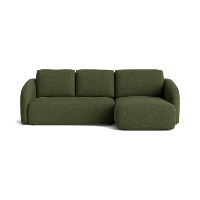 Savona chaiselong sovesofa, højrevendt | opbevaring - Aragon Grøn - 270x154x94 - Sofa, sovesofa, chaiselong