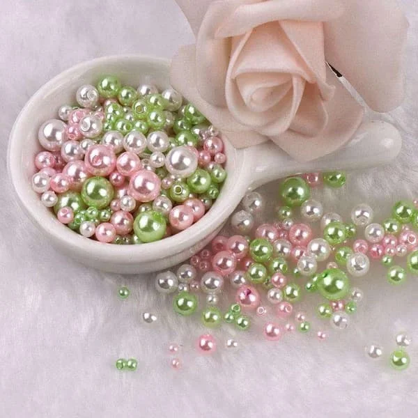 Akrylperler - 150 stk - Smykkelaging - DIY - Perleimitasjon