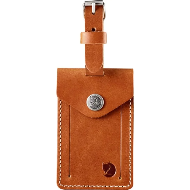 Fjällräven Luggage Tag in Leather Cognac