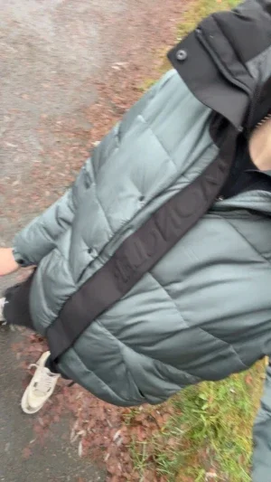 Grå Moncler pufferjacka herr