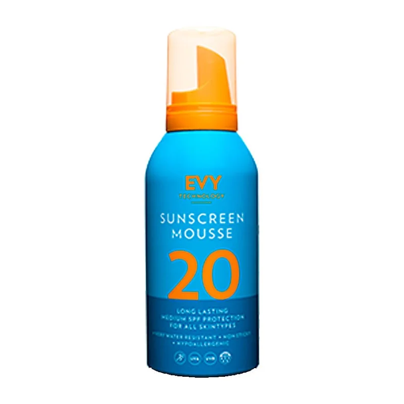 EVY Technology Sunscreen Mousse SPF 20 150 ml, Hudpleje, Solcreme & Solpleje, Solcreme