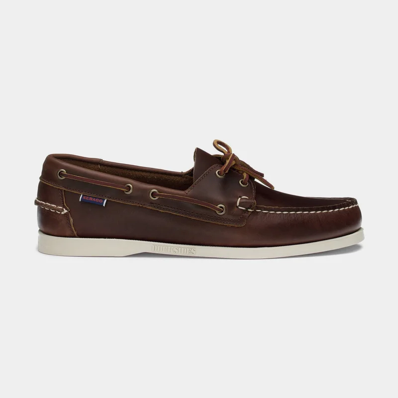 Seglarskor Sebago Docksides Portland Waxed, Brown (900), herr, EU 42 (US 8.5 / 26.9 cm)
