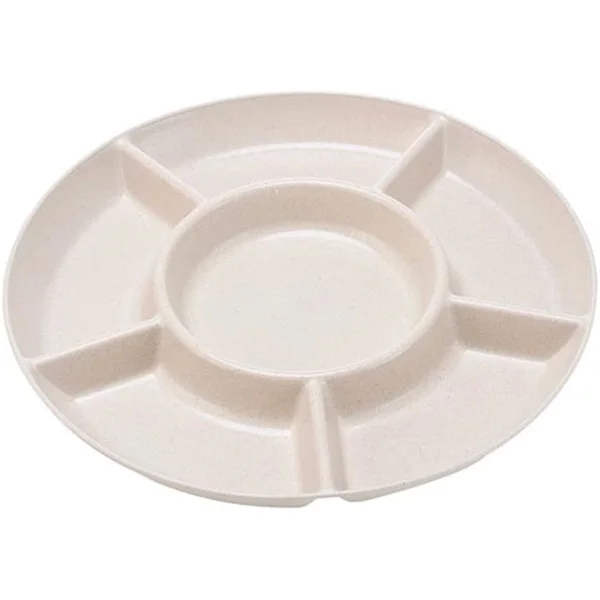 PC 6-facks matförvaringsbricka torkad frukt snacksbricka, 28,5 cm{AZC}