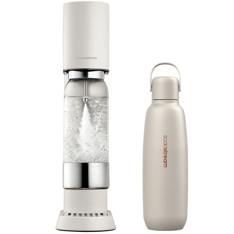 Sodastream Ensō kolsyremaskin + flaska, mattsand | Köksmaskiner > Kolsyremaskiner > Kolsyremaskin | Bagaren och Kocken