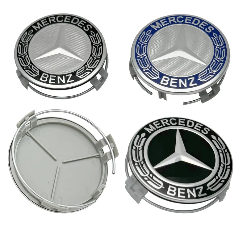 AliExpress - 4 Stück 75MM Schwarze Auto-Styling Radnabenkappen für Mercedes Benz W211 W203 W204 W210 W212 W220 W205 W124 AMG W202 CLA
