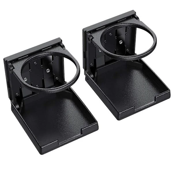 2 STK Universell Justerbar Sammenleggbar Kopp Drikkeholder Vanntette Bokser Plast Holdere