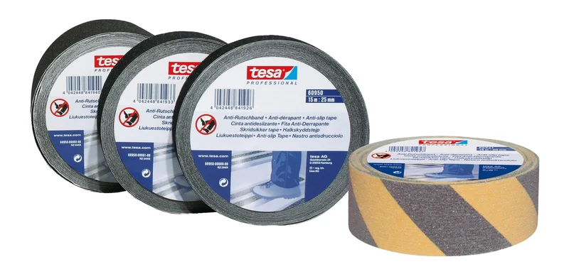 Tesa 60950 Antisklitape 15 m x 25 mm, svart, Maskintilbehør & forbruk