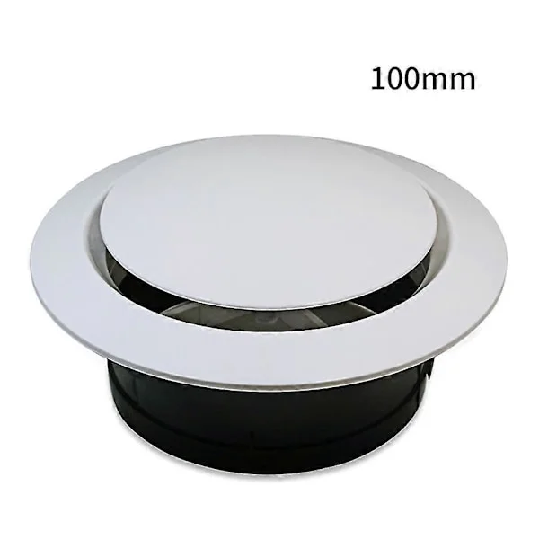 Ilmanvaihtoventtiilin kansi Ilmanpoistoilmasuutin 100mm 150mm Ilmastointiputki Kodin ilmanvaihto Säädettävä säleikkö