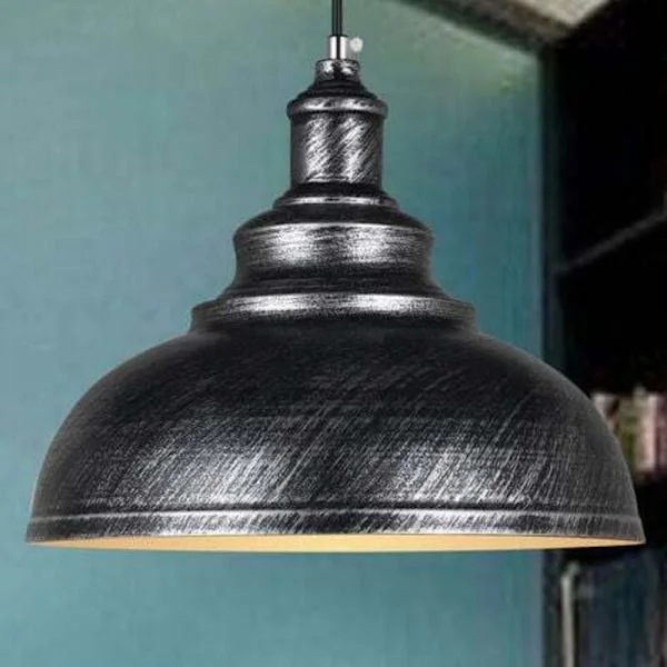 Industriell Pendellampa Ljuskrona Taklampa Vintage E27 Retro Metall Taklampa för Kök Matsal Vardagsrum Restaurang, Diameter 29 cm