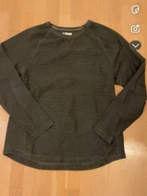 Mörkgrå långärmad tröja Dressmann XL