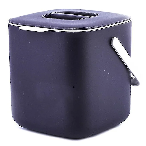 Plastic Kitchen Food Waste Bin Compost With Drain Cover Waste Bin Organizer Accessories T