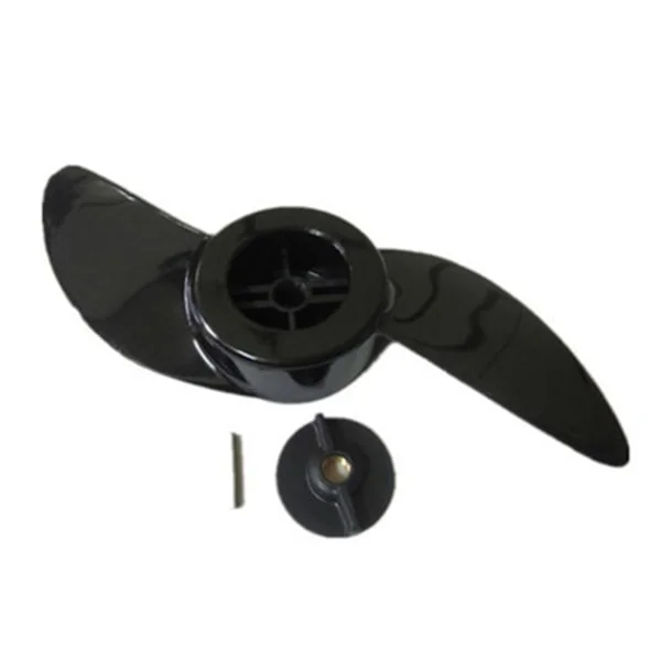 Sort 2-Bladet Bådskrue Udenbordsmotor Propeller Elektrisk Elmotor Udenbordsmotor Propeller Til 32lb 46lb 40lb
