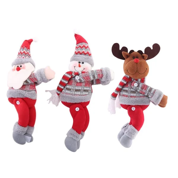 Jultomte Älg Julgardiner Spänne Dockor Prydnad God Jul