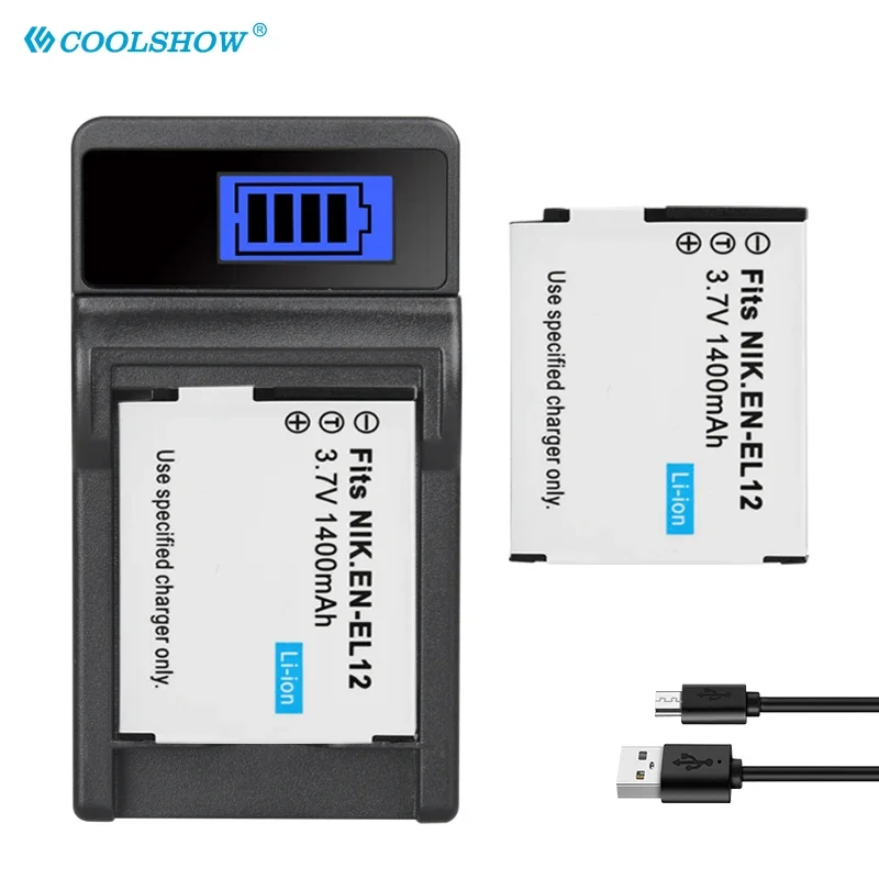 AliExpress - 1400 mAh Akku EN-EL12 für Nikon CoolPix S610 610c S630 S710 S1000pj P300 310 S6200 S6300 S9400 S9500 EN EL12 Kamera-Akkus