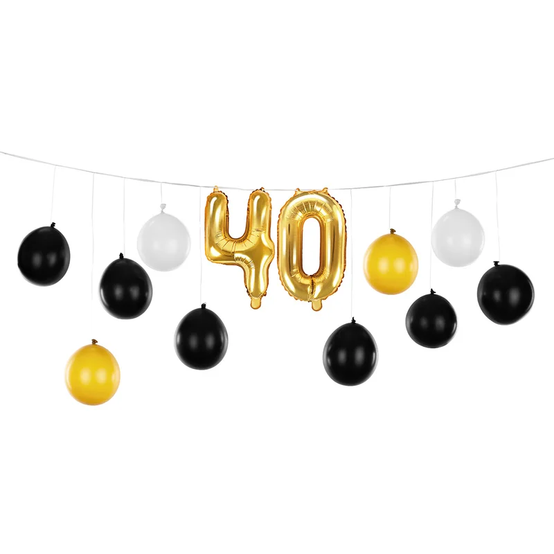 DIY Ballonggirlang 40 år 13-pack