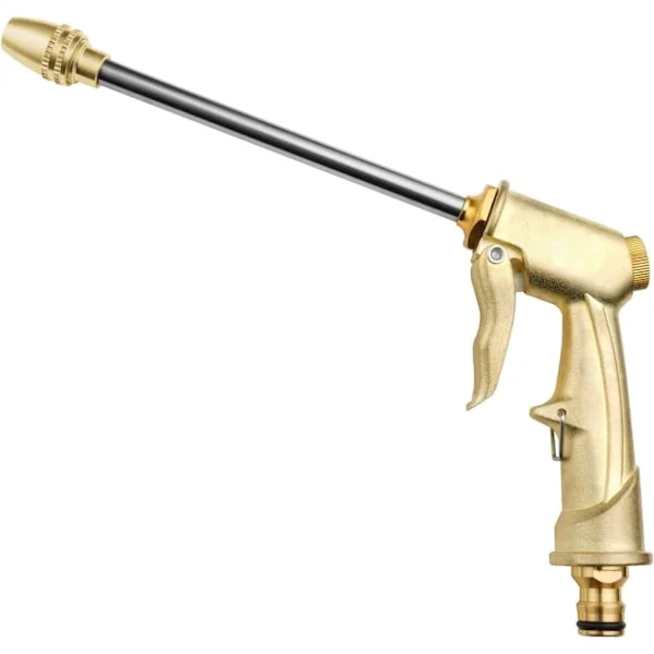 Hageslange pistol, Heavy Duty Metall Vannslange pistol, Hageslange munnstykke Høytrykks spraymunnstykke Vannslange pistol