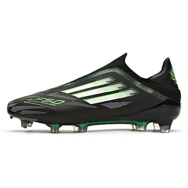 Men's and Women's Football Boots, Elite, Laceless, for Firm Ground, Black, 37 Black