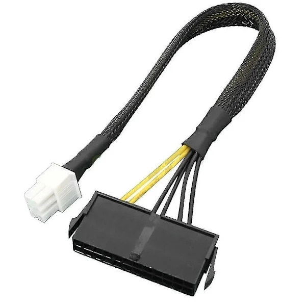 【NX】ATX PSU 24-stifts till moderkort 6-stifts Kompatibel med Acer 6-stifts strömkabel för moderkort