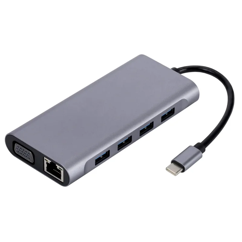 AliExpress - USB C HUB 4K 30Hz Typ-C zu HDMI-kompatibel USB 3.0 Adapter 11 in 1 Typ C HUB Dock PD 87W USB C Splitter für MacBook Pro Air