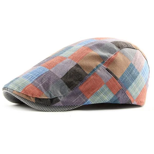 Retro Taiteilijahattu Ulkoiluhattu Baretti Lippalakki Naiset Miehet vesimeloninpunainen