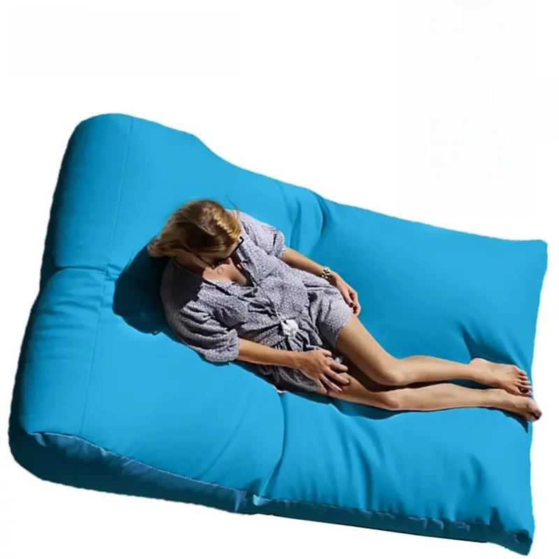 AliExpress - Otautau 2-zits Outdoor Zitzak Poef Hoes Zonder Vulmiddel Waterdicht Strandtuinkamp Chaise Lounge Slaapbank Zwembad Bladerzak