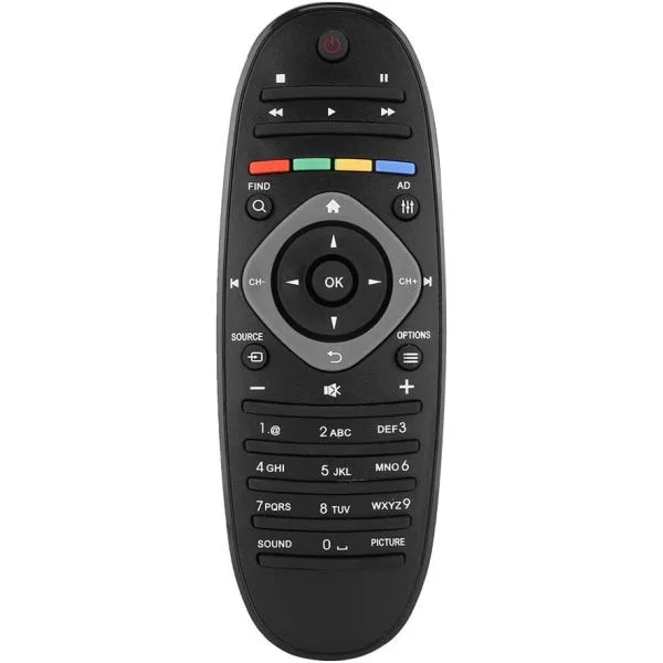 Philips Fjärrkontroll Ersättningsfjärrkontroll för Philips TV Abs Hållbar Abs Stabil Lätt att Använda Känslig Ersättning för Smart TV Universal