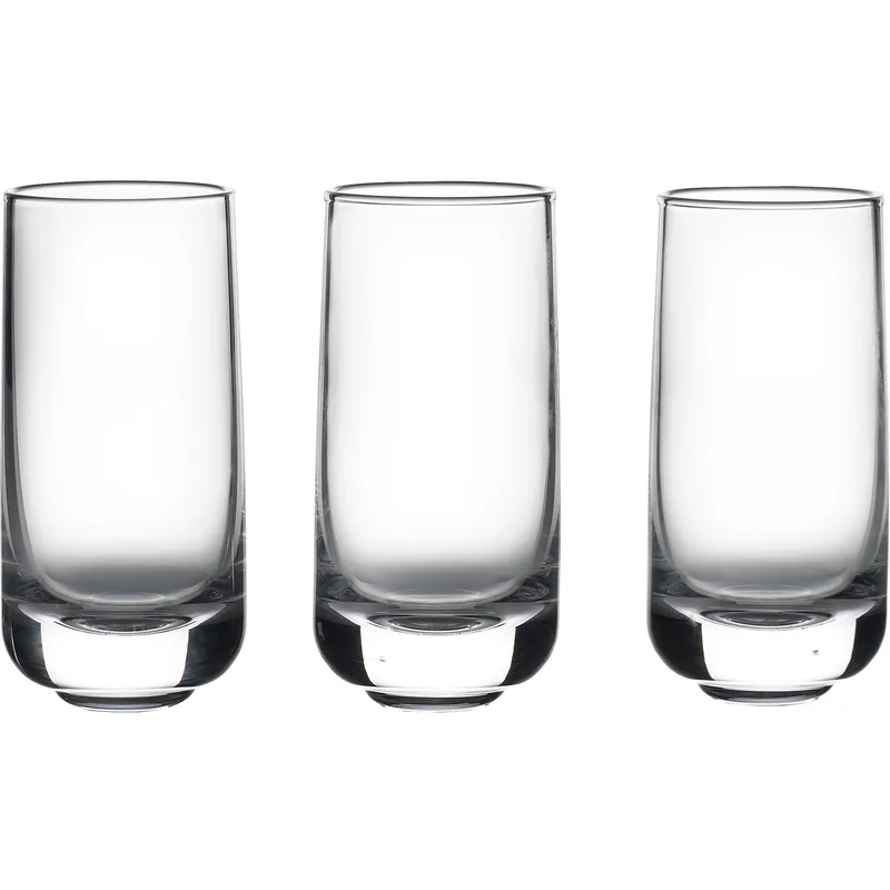 Zone Shooter shots-glass Rocks, 5 cl / 8 cm, 3 stk' - 'Clear
