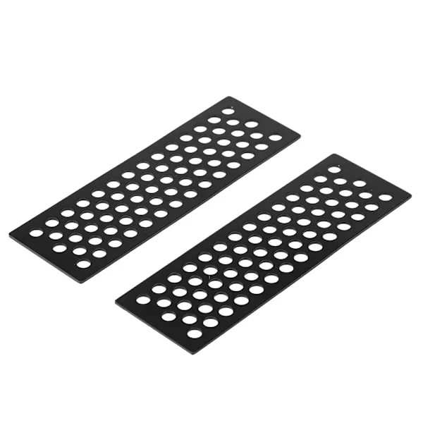 2 stk/sett Aluminium Sandstiger Recovery Board Ramp Tool for 1/10 RC Crawler (Svart)