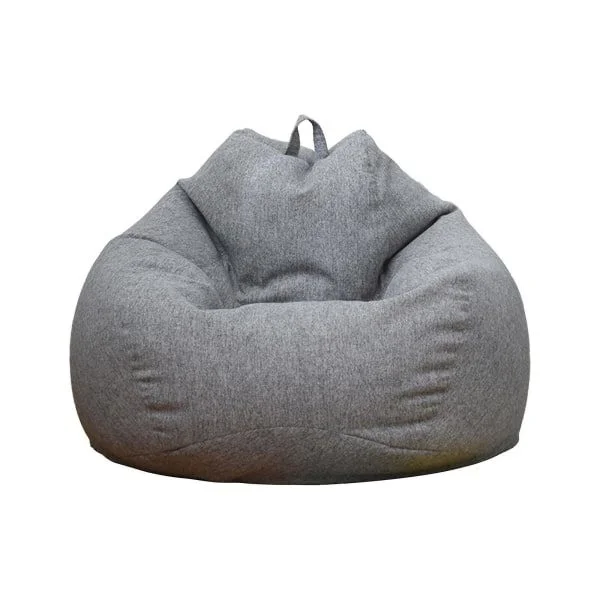 Inomhus Utomhus Vuxna Sittpuff Spelstol Extra Stor Sittpuff Överdrag Grå 500g