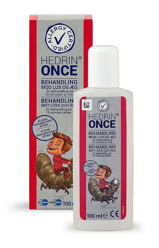 Hedrin Once gel lusebehandling 100 ml, Børn & Forældre, Lus, Lusemiddel