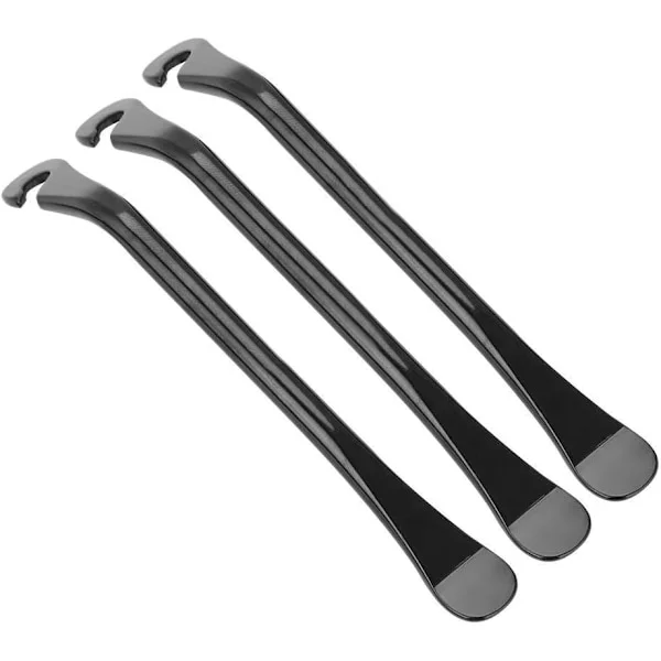 3 Stykker Dekkspak for Sykkel, Svart Karbonstål Dekkspak Sykkel Dekkskifter Sykkelreparasjonsverktøy for Fjerning av Sykkeldekk, 120 x 7mm