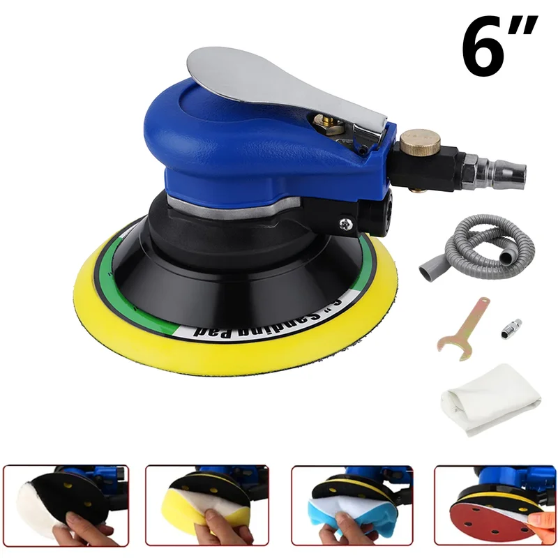 AliExpress - Polisseuse, ponceuse pneumatique, outil de ponçage, ponceuse orbitale aléatoire pneumatique pour tampon de 6 pouces (150 mm), outil 