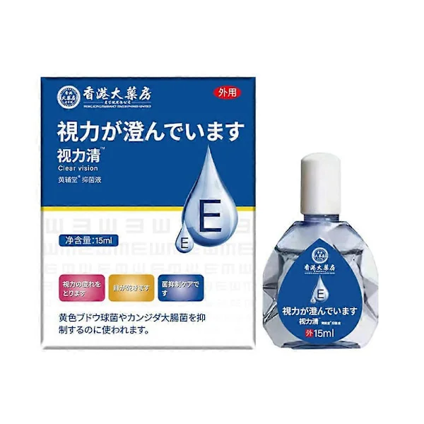 Clear Vision Ögondroppar 15ml Lindrar trötthet Torra ögon för ögonhälsa