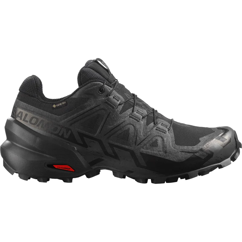 Salomon - Women's Trail Running Shoes Speedcross 6 GTX W - Black / Black - 6