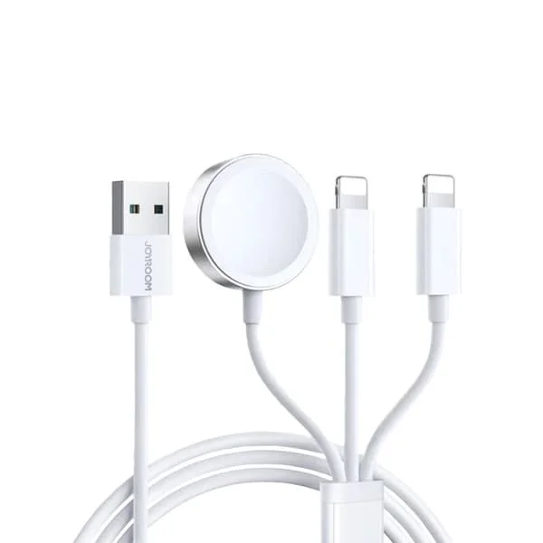 Trådlös laddare för Apple Watch, USB till 2x Lightning, 3,5 W, 1,2 m - JoyRoom (S-IW007) - Vit